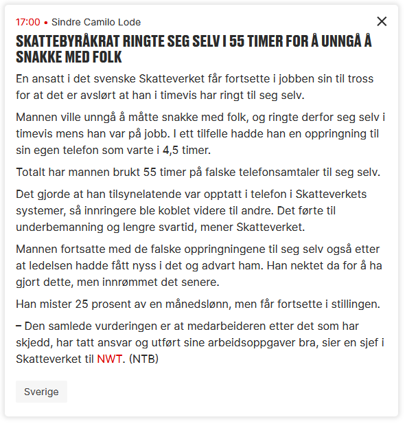 2021-09-22 19_31_50-Skattebyråkrat ringte seg selv i 55 timer for å unngå å snakke med folk – ...png