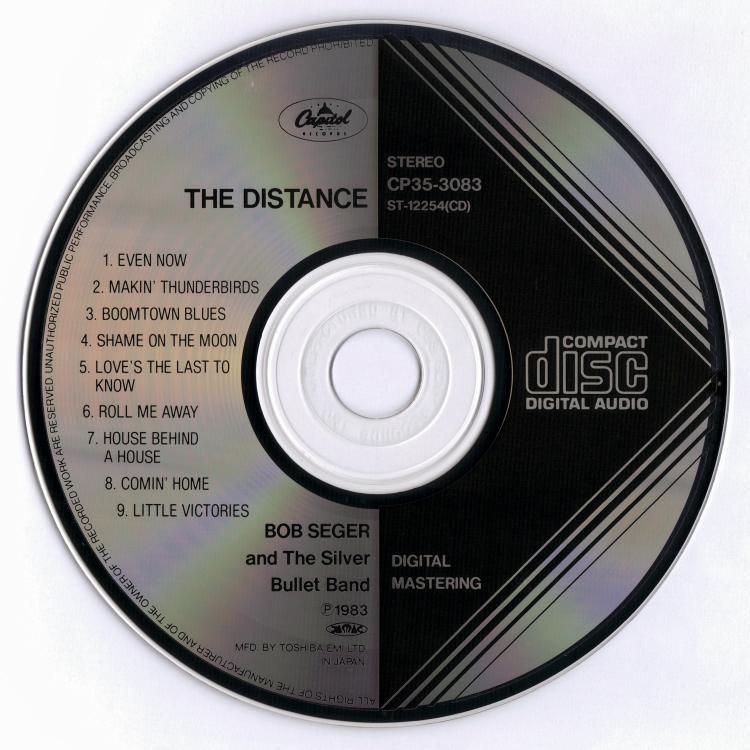 Bob Seger & The Silver Bullet Band - The Distance. Black Triangle CP 35 3083.jpg