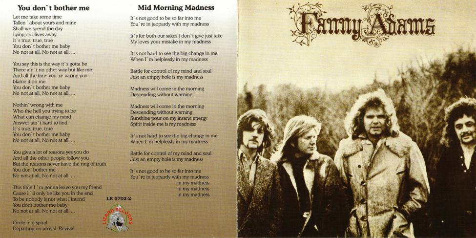 Fanny Adams - Fanny Adams. Lizard Records 0702-2. 1971.jpg