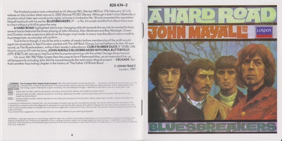 John Mayall and the Bluesbreakers - A Hard Road. London 820 474-2.jpg