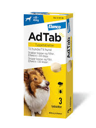 AdTab 225 mg tyggetabletter til hund, 1 stk. - Dyrepleie ...