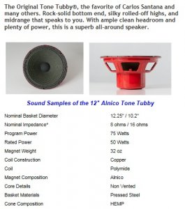 tino alnico open baffleTone Tubby specs.jpg