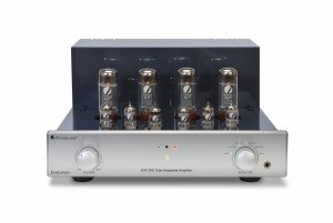 043b - PrimaLuna Evo 300 Tube Integrated Amplifier - silver - front - wthout cage - white backgr.jpg