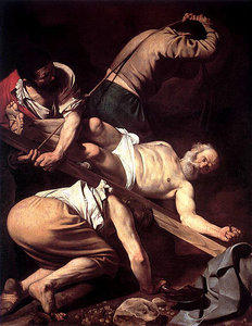 400px-Caravaggio-Crucifixion_of_Peter.jpg
